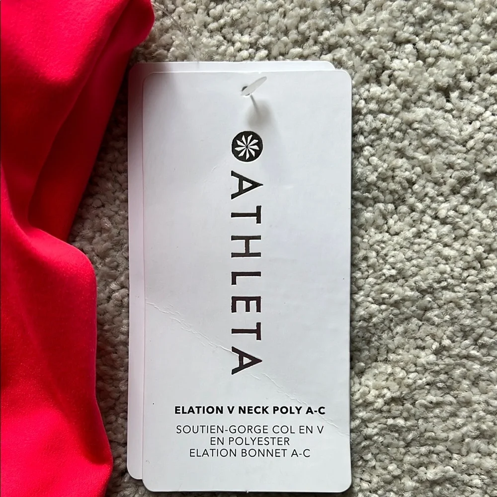 Athleta Bright Pink Activewear Sports Bra - Picture 2 of 6